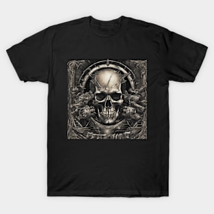 HEAVY METAL SKULL ART T-Shirt